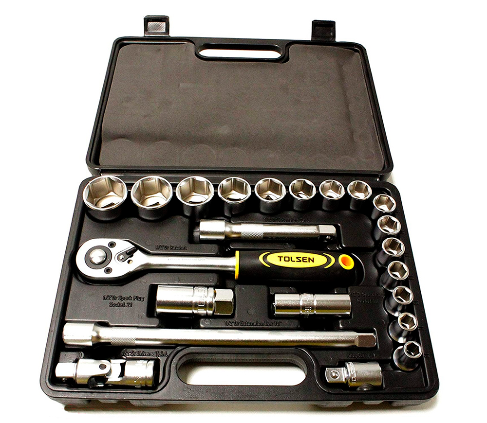 Set 17 duze tubulare Tolsen 15139 10-32 mm photo 0