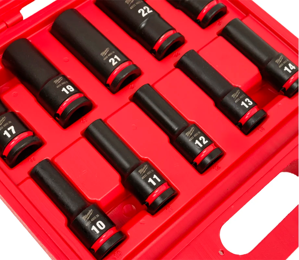 Set de 10 duze tubulare de impact de impact MILWAUKEE SHOCKWAVE IMPACT DUTY 10-24 mm photo 0