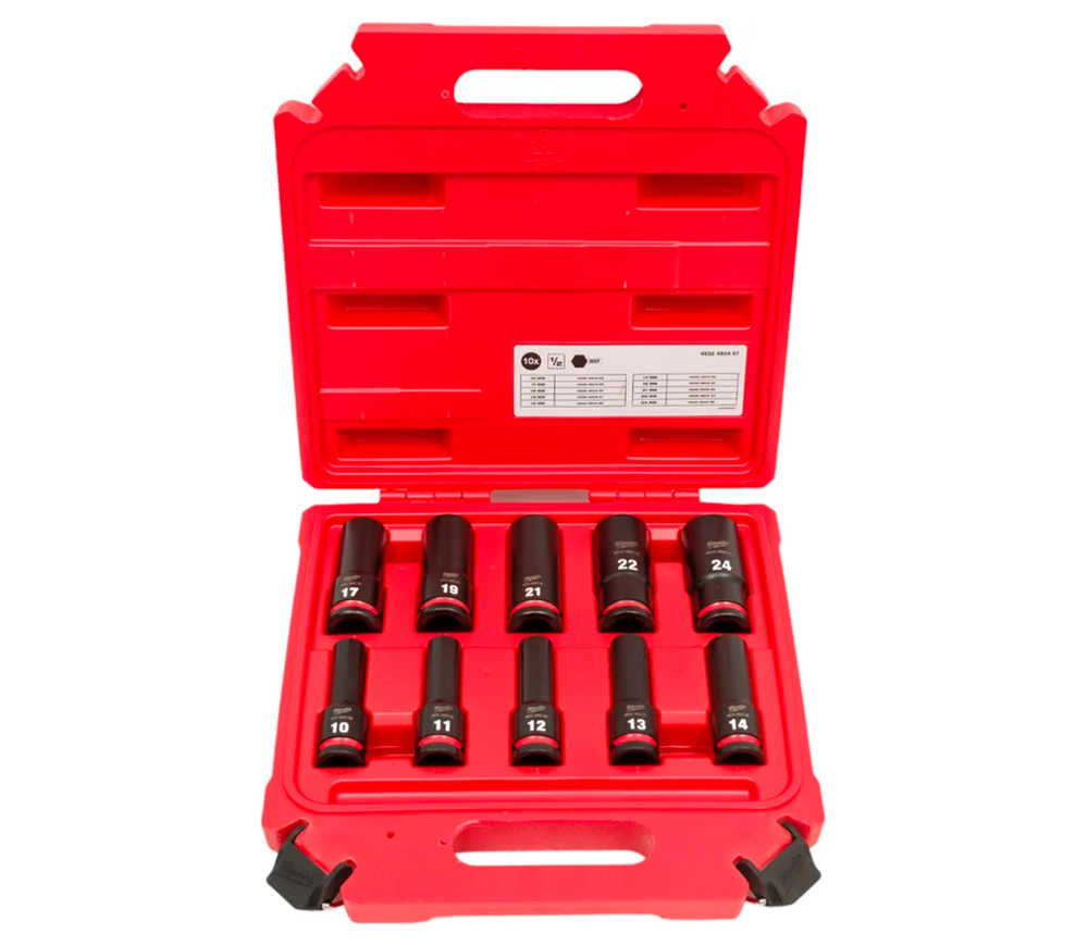 Set de 10 duze tubulare de impact de impact MILWAUKEE SHOCKWAVE IMPACT DUTY 10-24 mm photo