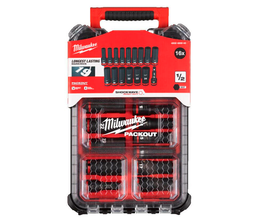 Set de 16 duze tubulare de impact MILWAUKEE SHOCKWAVE IMPACT DUTY 10-24 mm photo 0