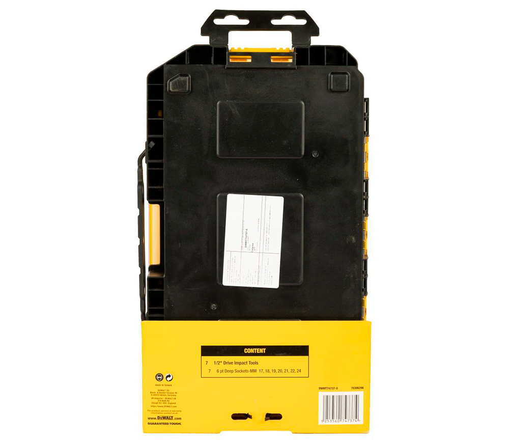 Набор ударных торцевых головок 7шт DEWALT DWMT74737-0 17-24 мм photo 2