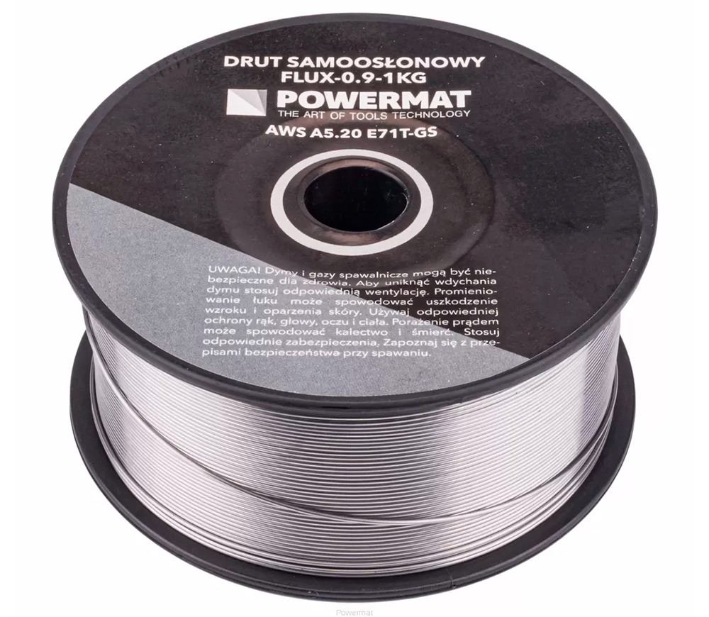 Сварочная проволока POWERMAT FLUX-0.9-1KG Порошковая 0.9мм 1kg photo 0