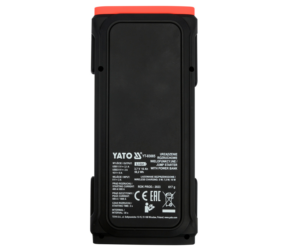 Пусковое устройство YATO YT83085 1000A 12В photo 2