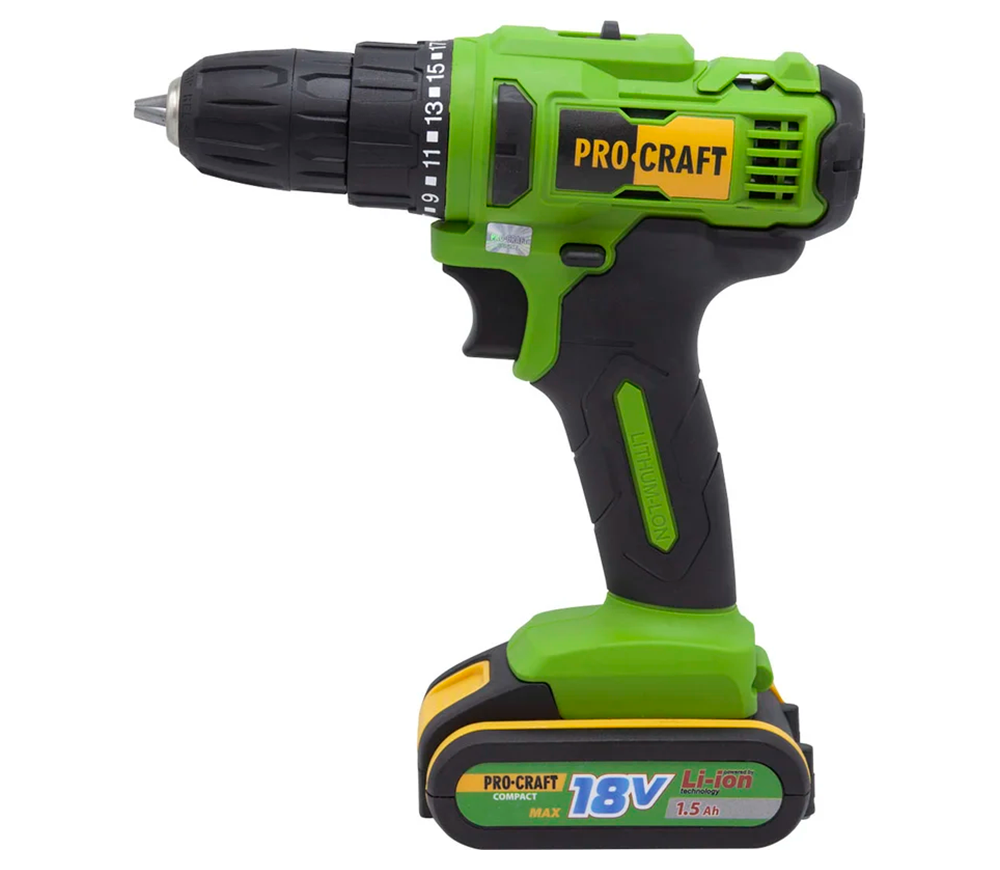 Mașină de înșurubat cu acumulator ProCraft PA18C 18V 1.5Ah photo 0
