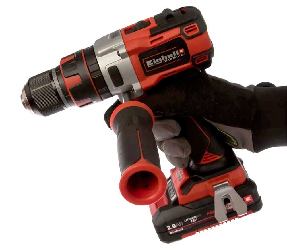 Mașină de înșurubat cu percuție cu acum. EINHELL TE-CD 18 Li-i BL 18V 2Ah photo 3
