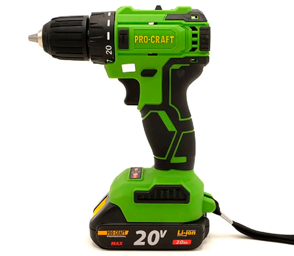 Mașină de înșurubat cu percuție cu acum. ProCraft PA18LiBL 20V 2Ah photo 2