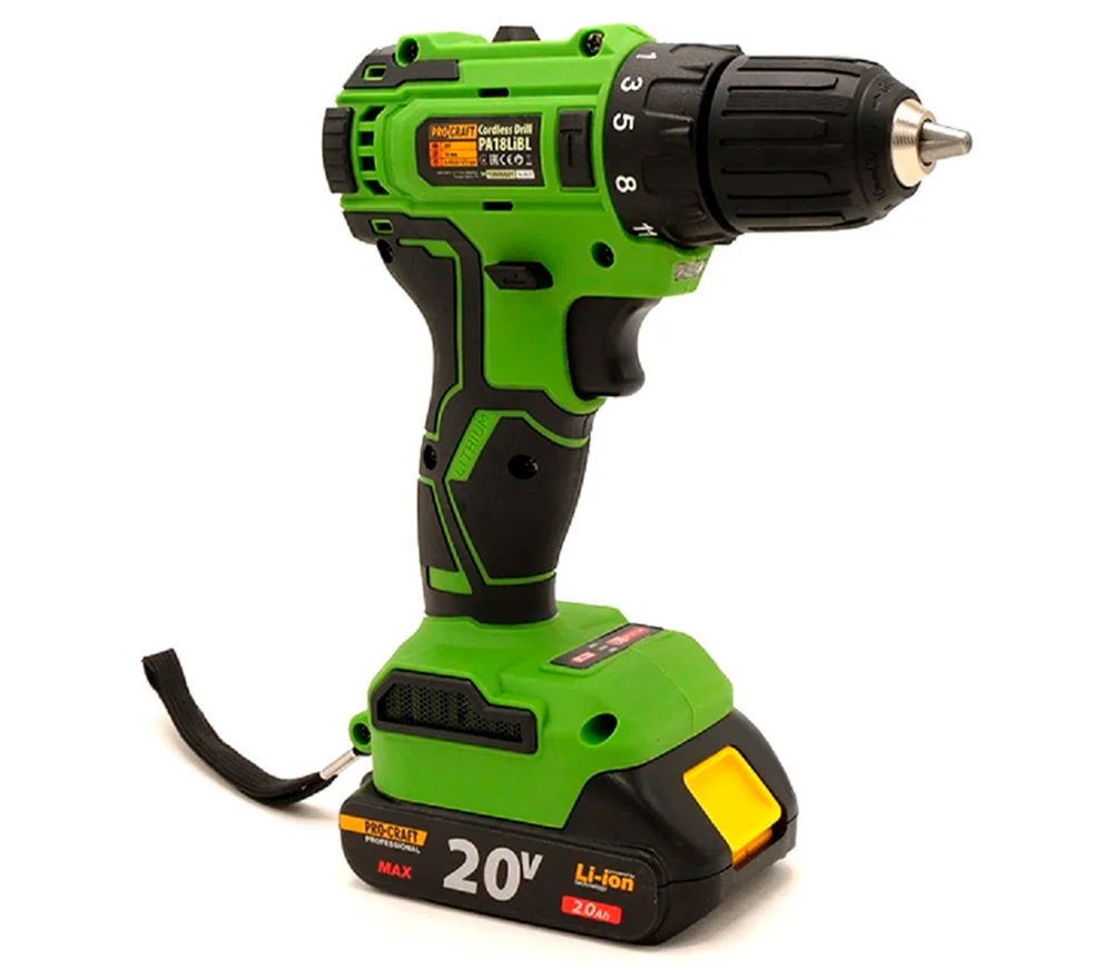 Mașină de înșurubat cu percuție cu acum. ProCraft PA18LiBL 20V 2Ah photo 4