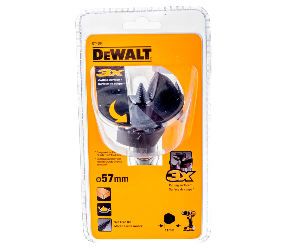 Сверло-фреза форстнера DEWALT DT4584-QZ 57мм HSS photo 1