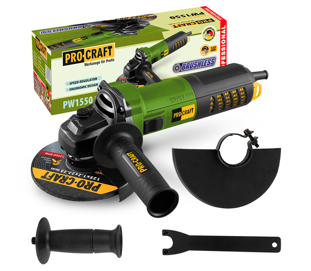 Угловая шлифмашина ProCraft  PW1550 850вт 125мм photo 5