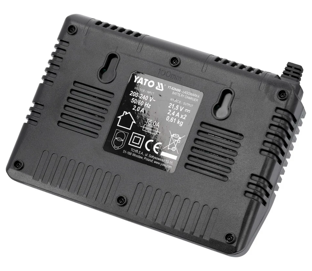 Зарядное устройство двойное YATO YT828499 100вт 18В 4.8A photo 1