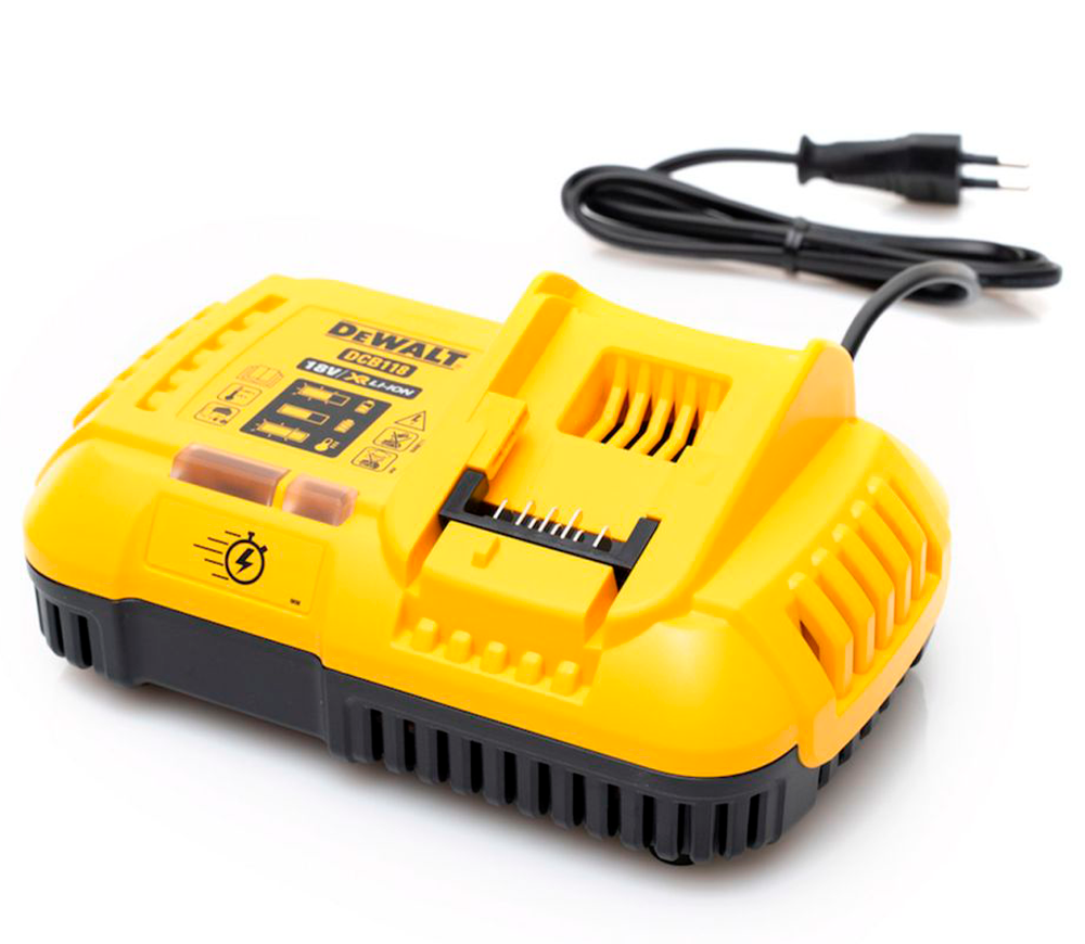 Зарядное устройство + 2 аккумулятора DEWALT FLEXVOLT DCB118X2-QW 18-54В 8A photo 0