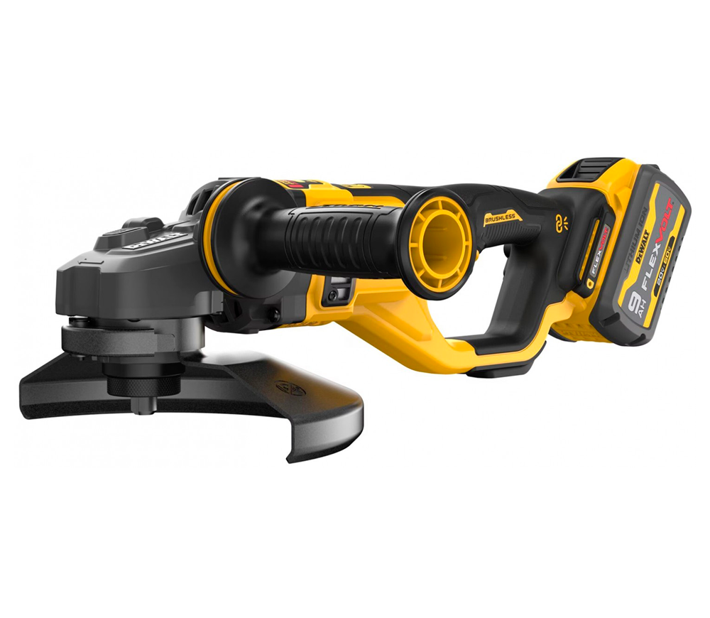 Угловая шлифмашина аккумуляторная DEWALT DCG460X2-QW 230мм 20/54В 3/9Ач photo