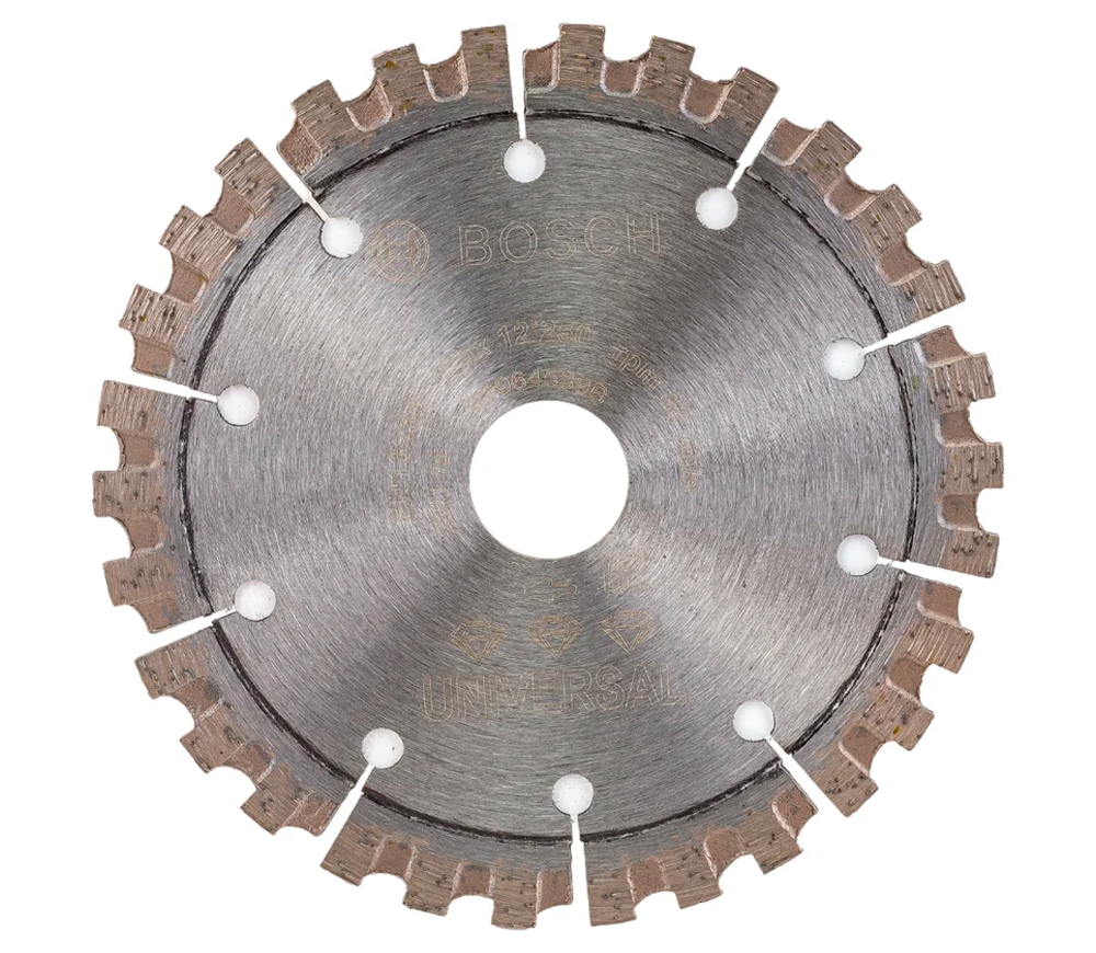 Disc de tăiat cu diamant BOSCH Universal 2608603630 125mm Segmentat Beton/Piatră/Cărămidă photo 1