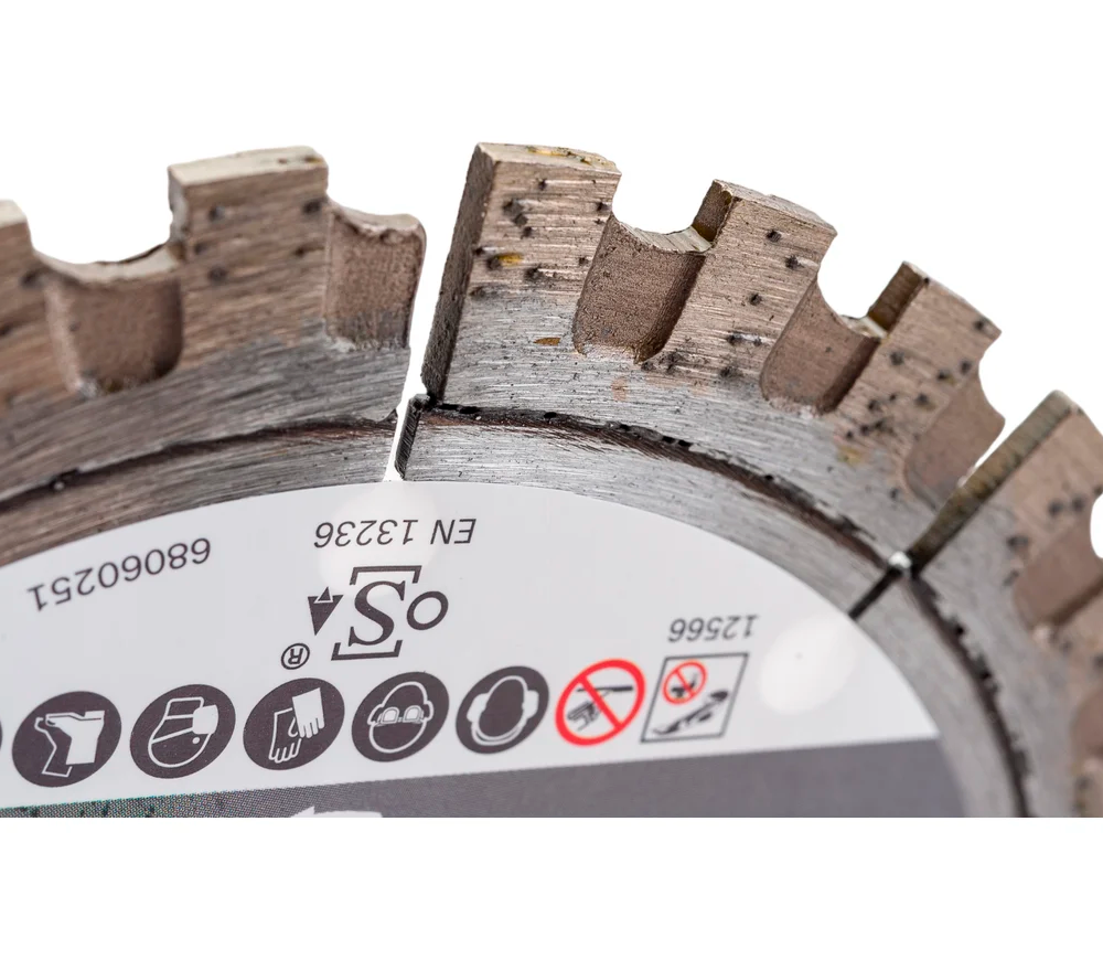 Disc de tăiat cu diamant BOSCH Universal 2608603630 125mm Segmentat Beton/Piatră/Cărămidă photo 2
