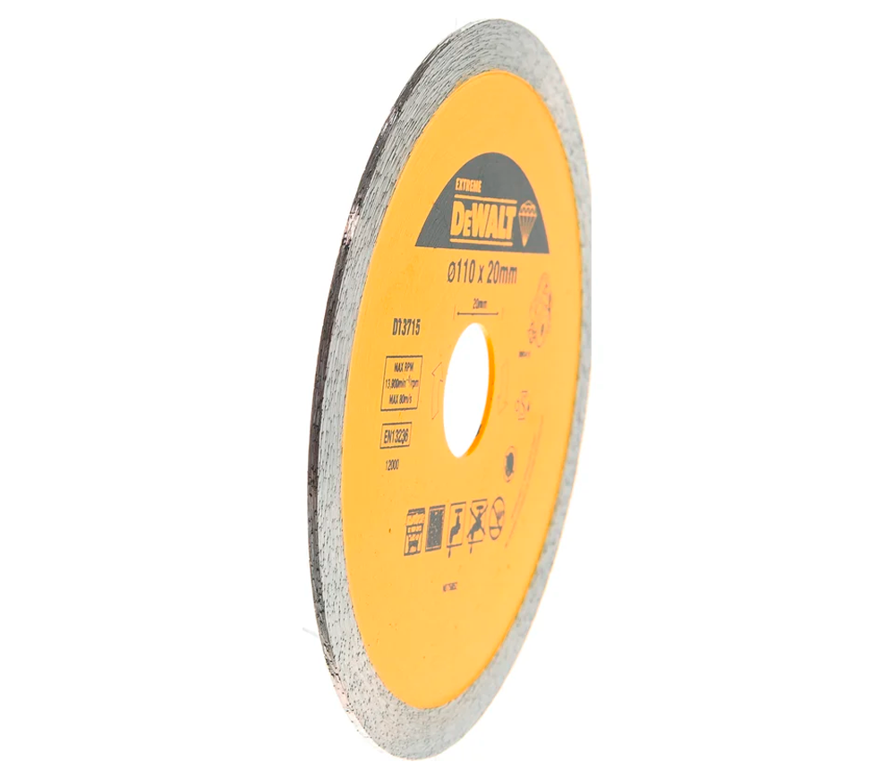 Disc de tăiat cu diamant DEWALT DT3715 110mm Solid Marmura/Granit photo 1