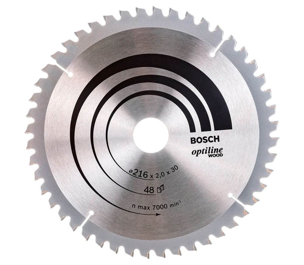 Пильный диск BOSCH Optiline Wood 2608640432 216мм 1.4мм photo