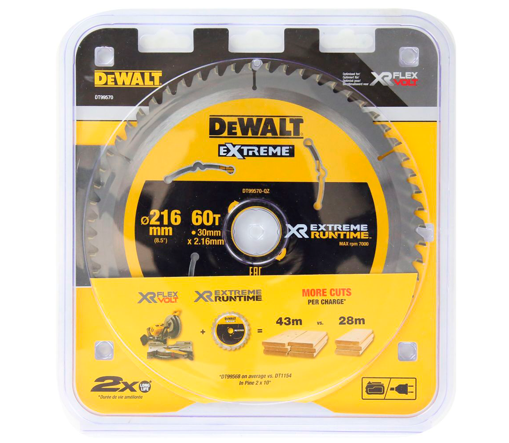 Пильный диск DEWALT DT99570 216мм 1.6мм photo 0