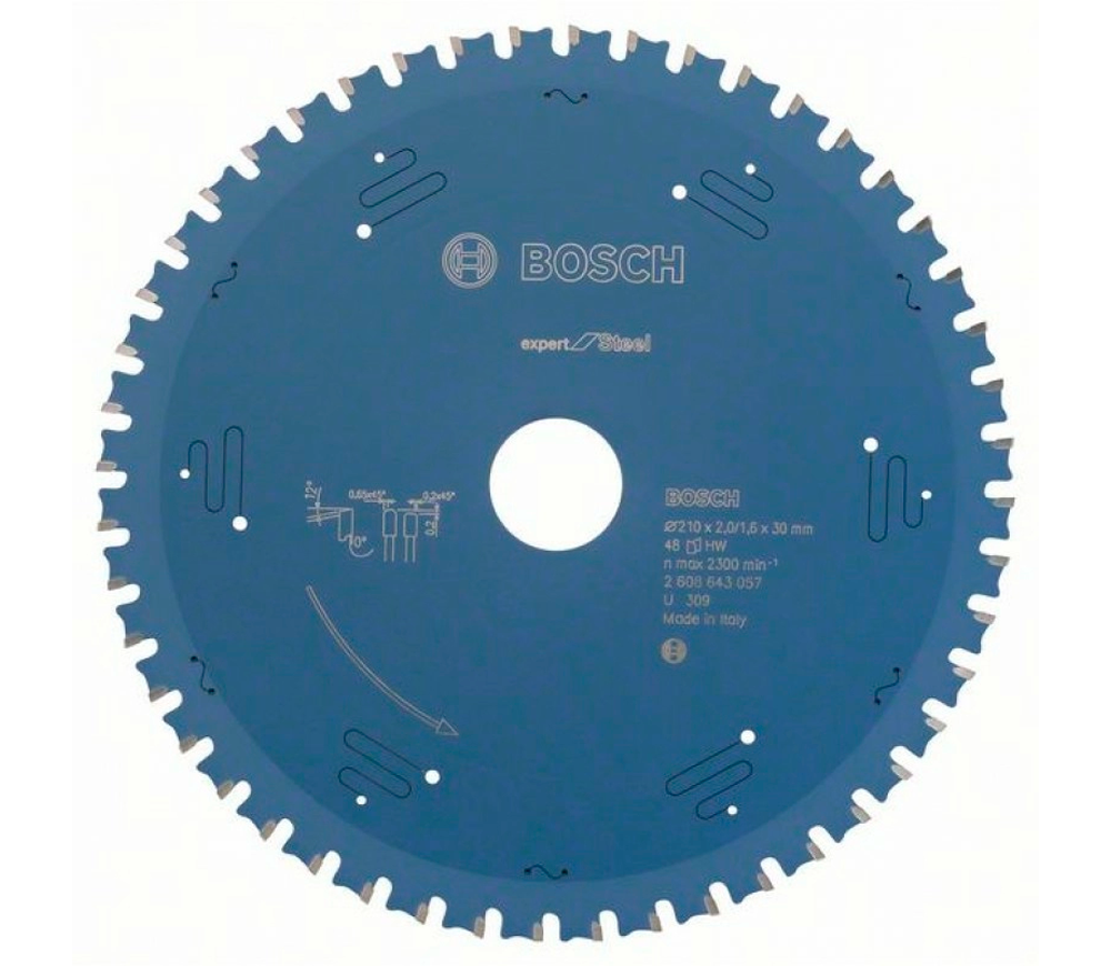 Пильный диск BOSCH EX SL H 2608643057 210мм 1.6мм photo