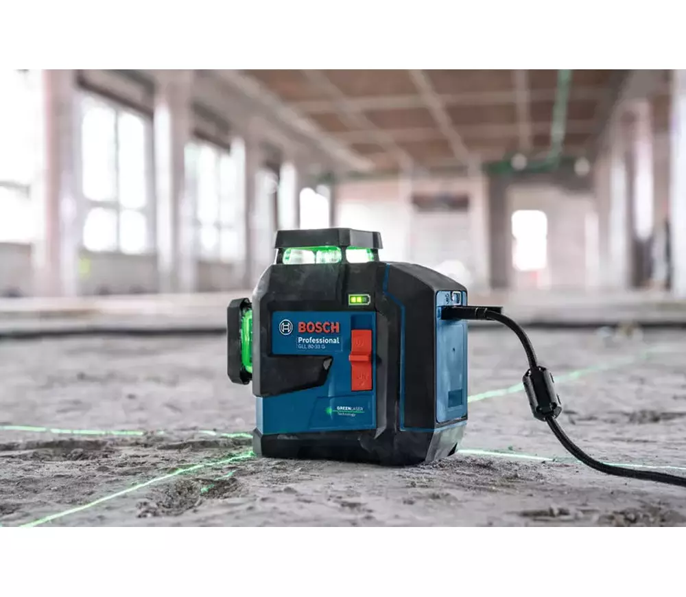 Лазерный уровень BOSCH GLL 80-33 G 3луча 30m photo 8