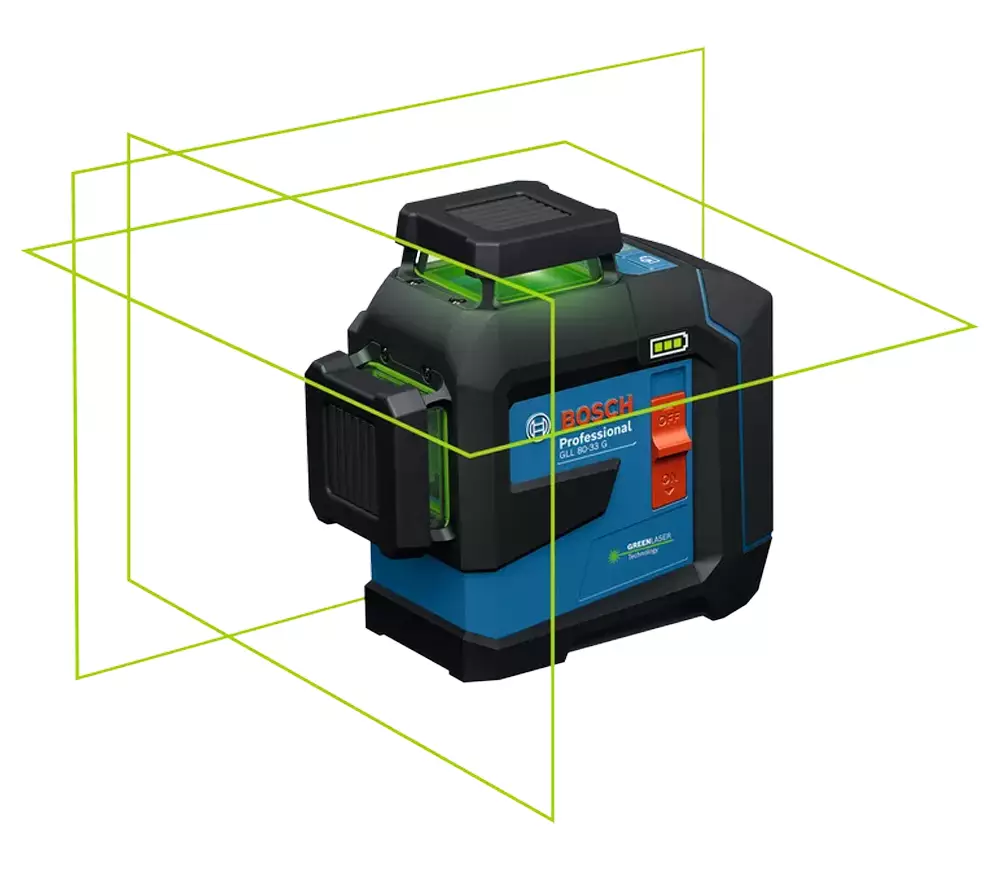 Лазерный уровень BOSCH GLL 80-33 G 3луча 30m photo