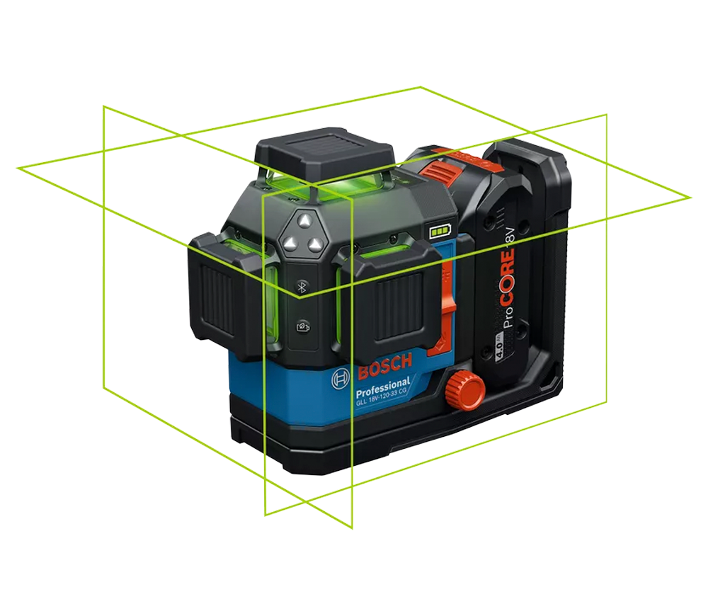 Лазерный уровень BOSCH GLL 18V-120-33 CG 35m photo