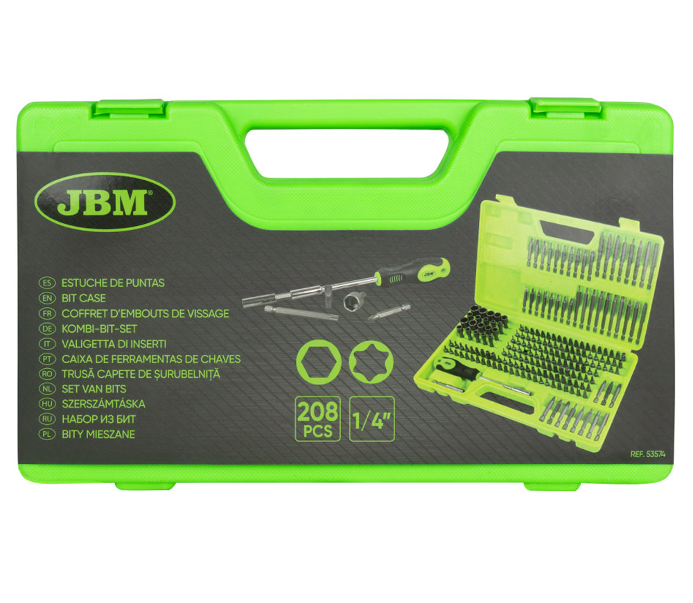 Набор бит JBM-53574 PH/PZ/SL/TX/HEX 25/50/75мм photo 2