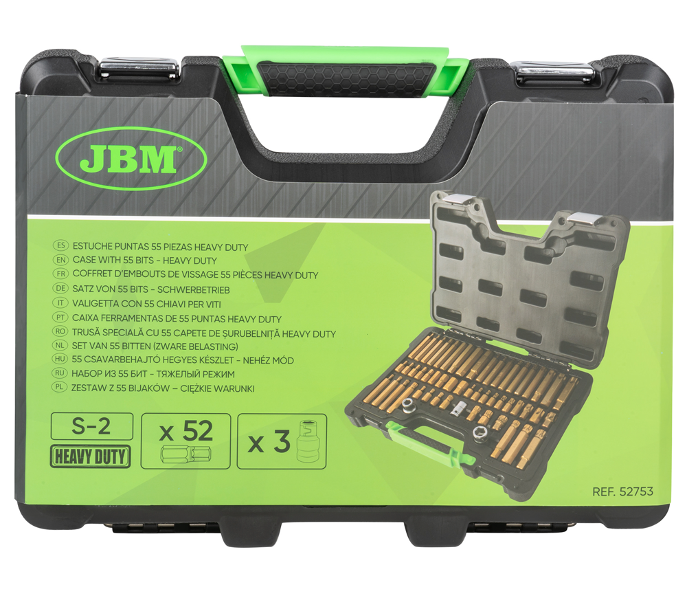 Набор бит JBM-52753 Spline/HEX/TX 30/75мм photo 3