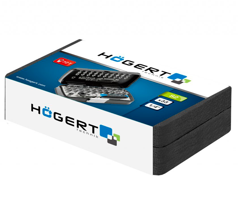Набор 32 бит HOEGERT HT1R460 SL/PH/PZ/Hex/Torx photo 0