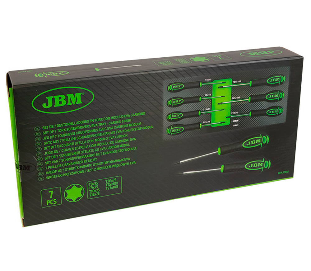 Набор отверток 7шт TORX JBM-53945 T8-T27 photo 0
