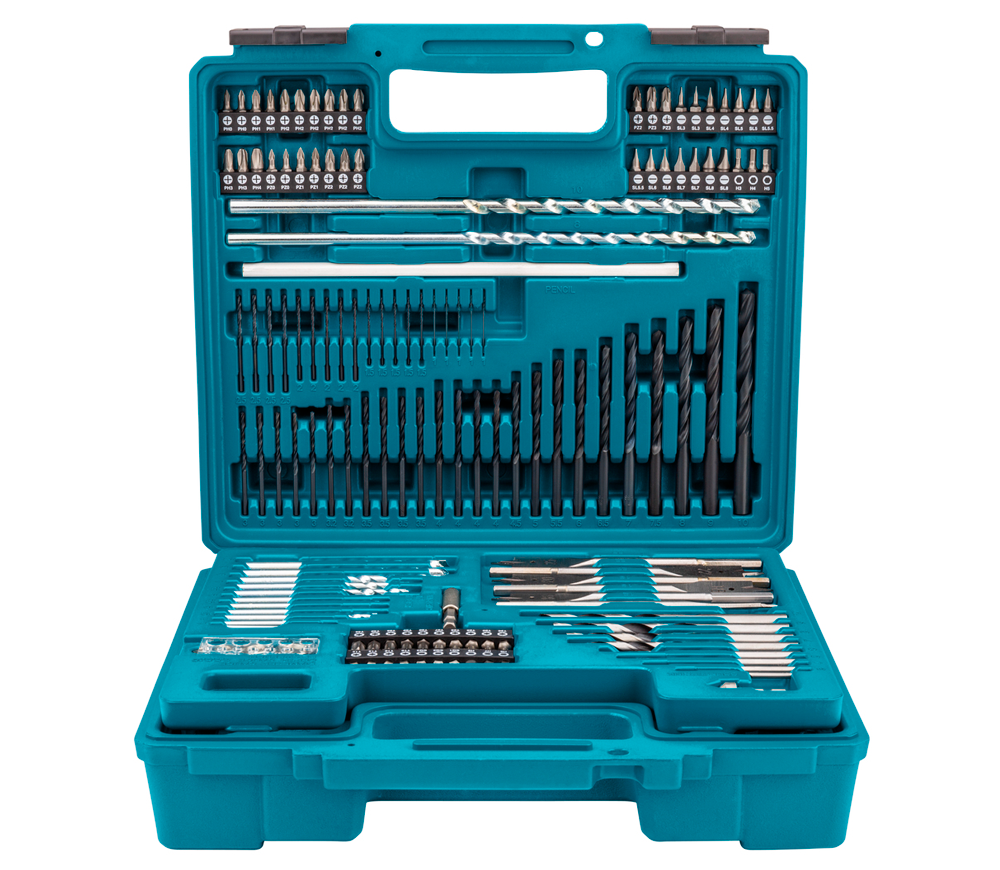 Набор сверл, бит и коронок 212 шт. MAKITA E-06270 3-54мм HSS photo 0