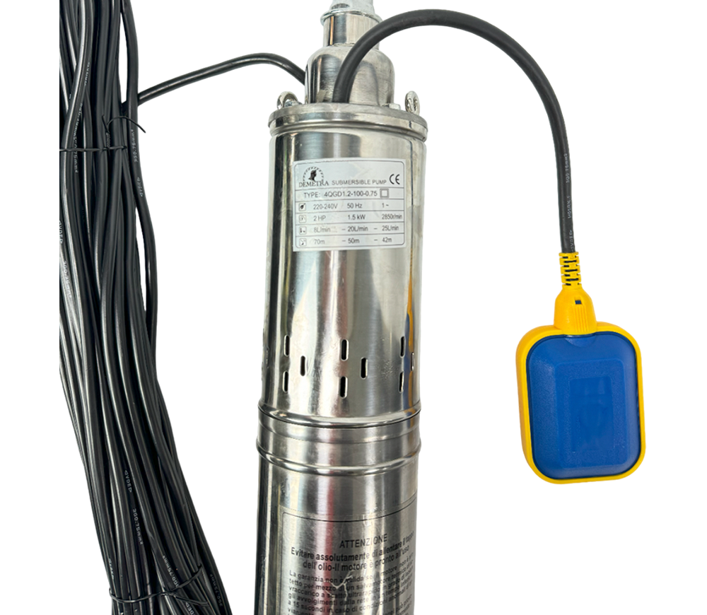 Pompă submersibilă Demetra 4QGD1.2-100-0.75 1500w 1500l/h photo 1