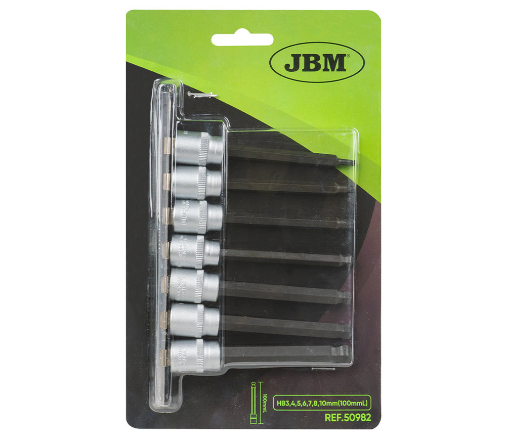 Набор бит JBM-50982 HEX 100мм 4-10мм photo 2