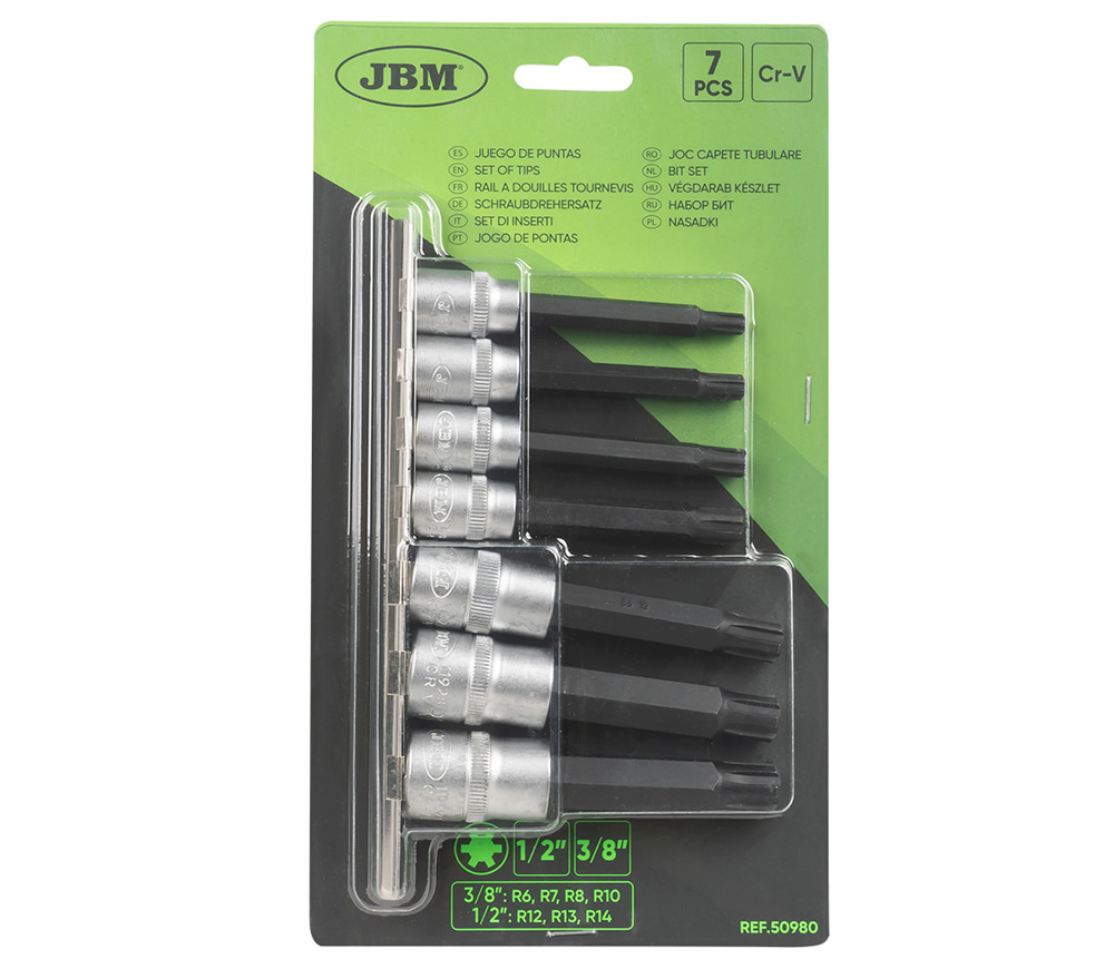 Набор бит JBM-50980 Ribe 90/100мм M6-M13 photo 2