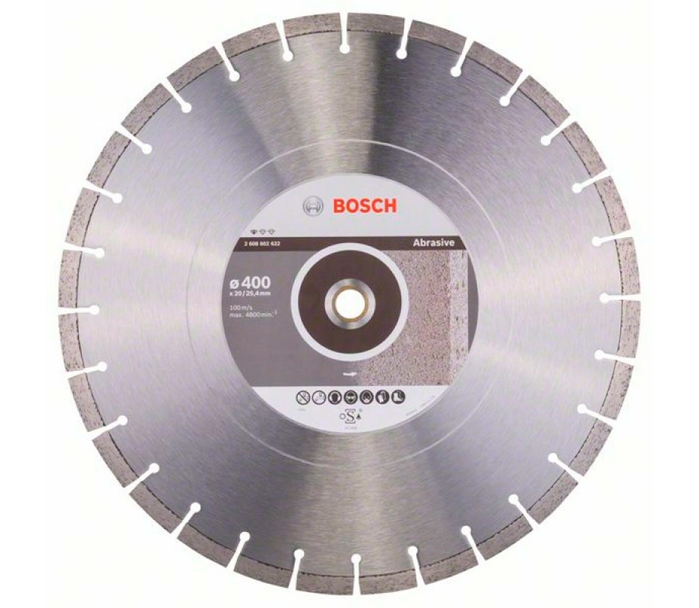 Алмазный отрезной диск BOSCH Standard for Abrasive 400мм Сегментированный Кирпич photo