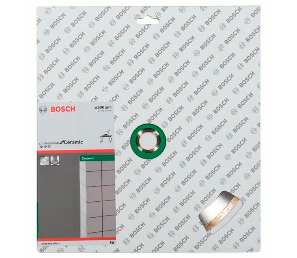 Алмазный отрезной диск BOSCH Professional for Ceramic 300мм Сплошной Керамика photo 0
