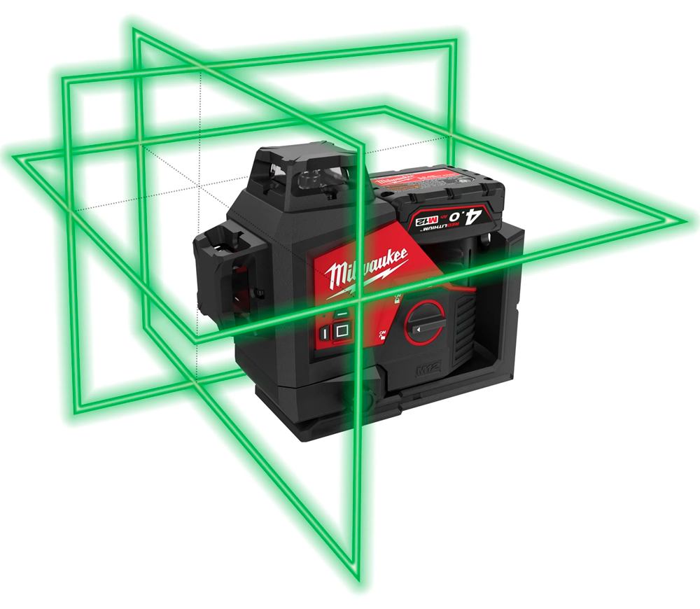 Лазерный уровень MILWAUKEE M12 3PLKIT-401P 3луча 38/100m photo 7