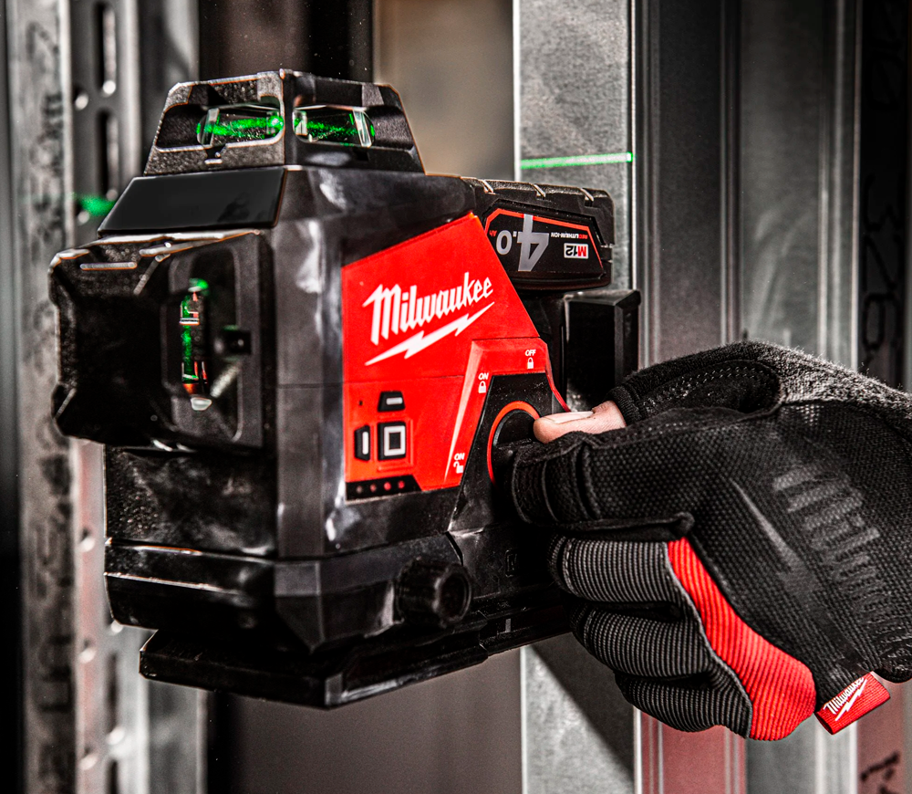 Лазерный уровень MILWAUKEE M12 3PLKIT-401P 3луча 38/100m photo 4