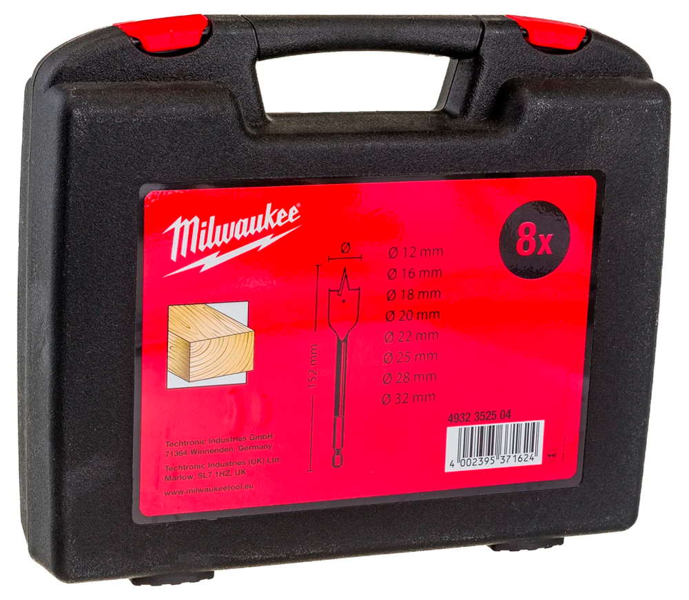 Набор перьевых сверл MILWAUKEE Shockwave FB Set 13-32мм Сталь photo 2