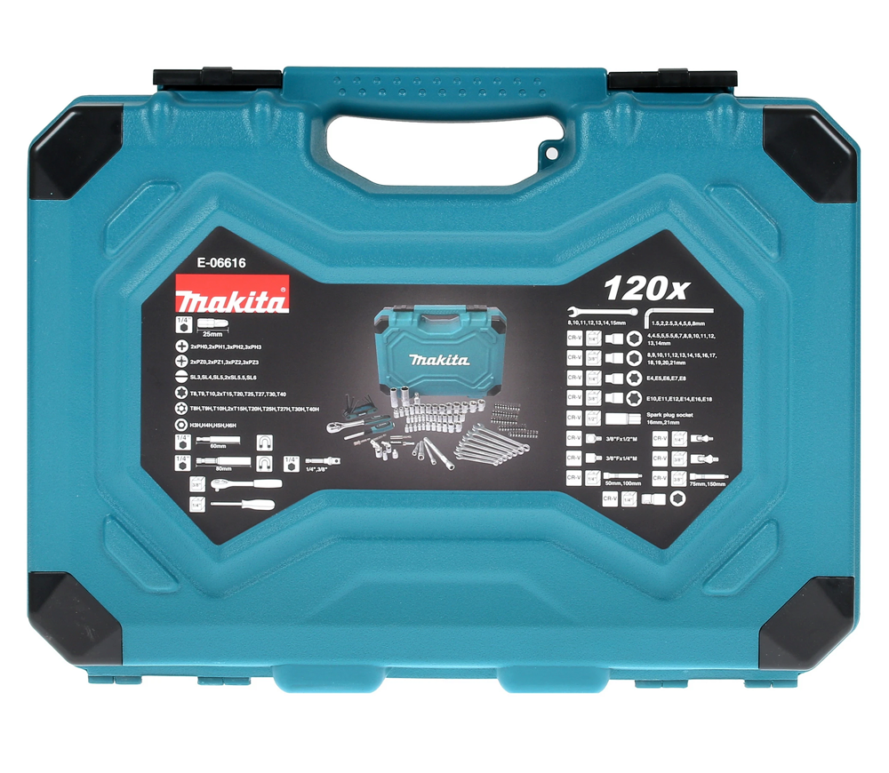 Набор ручных инструментов MAKITA E-06616 120шт. photo 2