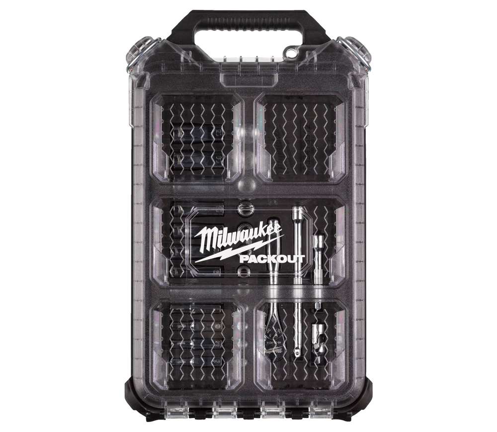 Набор торцевых головок 32шт + трещетка 3/8" MILWAUKEE Socket PACKOUT Set 6-91 мм photo 1