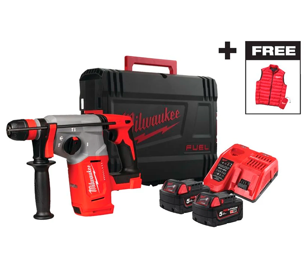 Перфоратор аккумуляторный MILWAUKEE BLHXMC-502X 2.3Дж 18В 5Ач photo