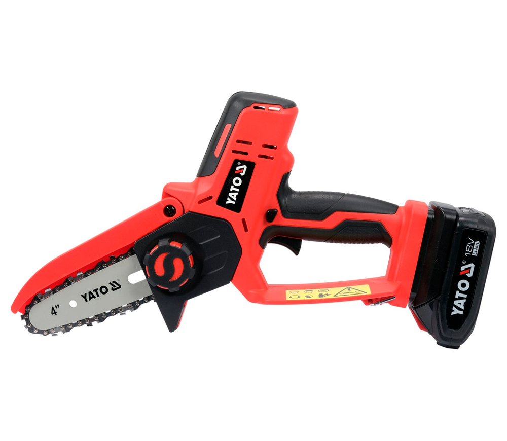 Цепная пила аккумуляторная YATO YT828135 100мм 18В 2Ач photo 0