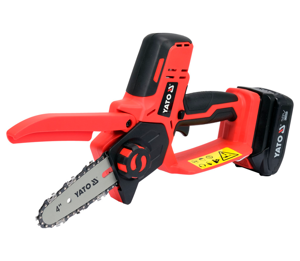 Цепная пила аккумуляторная YATO YT828135 100мм 18В 2Ач photo 1