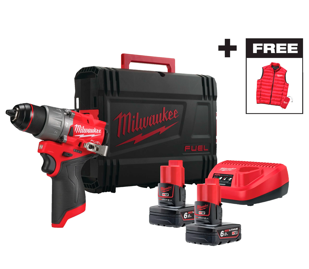 Mașină de înșurubat cu percuție cu acum. MILWAUKEE M12 FPD2MC-602X 12V 6Ah photo