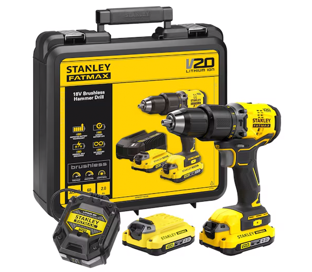 Шуруповёрт аккумуляторный ударный STANLEY SFMCD715D2K-QW 18В 2Ач photo