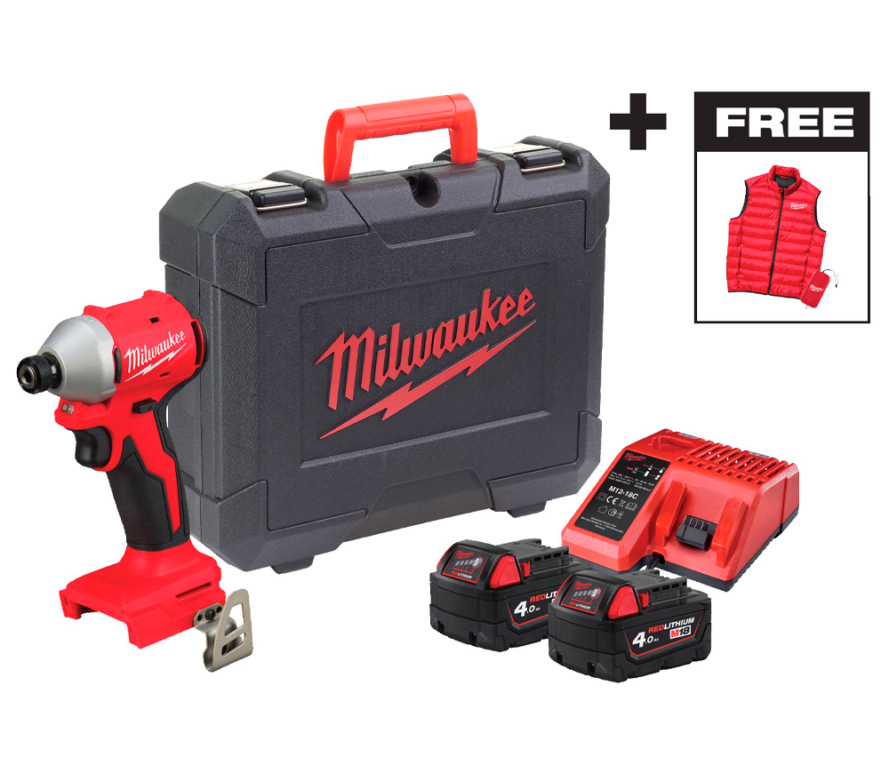 Șurubelnița cu acumulator сu impact MILWAUKEE M18 BLIDRCMC-40C 18V 4Ah photo