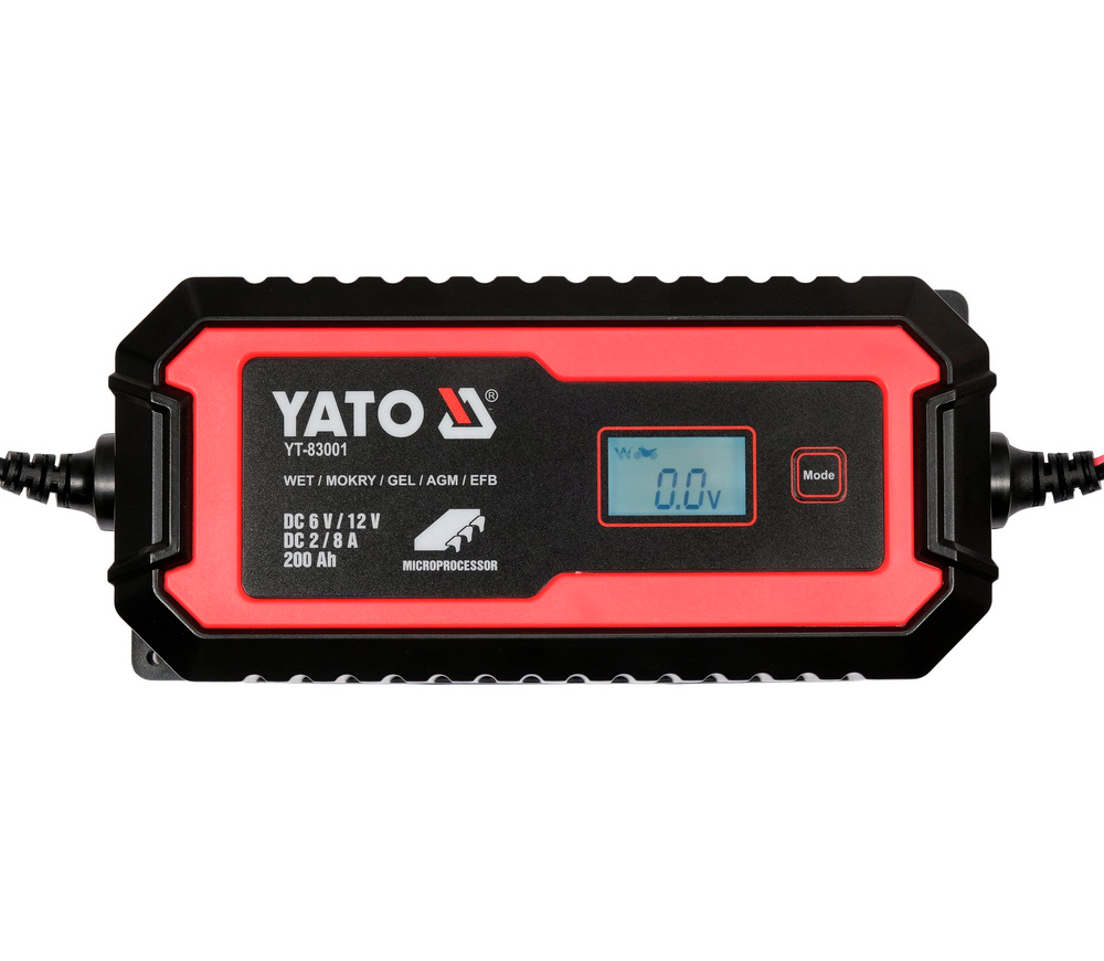 Зарядное устройство YATO YT83001 8A 6-12В photo 0