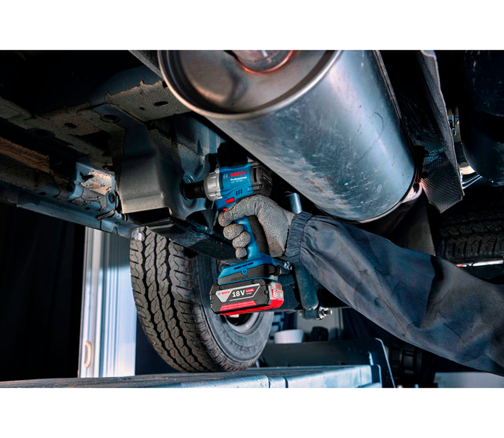 Гайковерт аккумуляторный BOSCH GDS 18V-350 18В 4Ач 350Нм photo 3