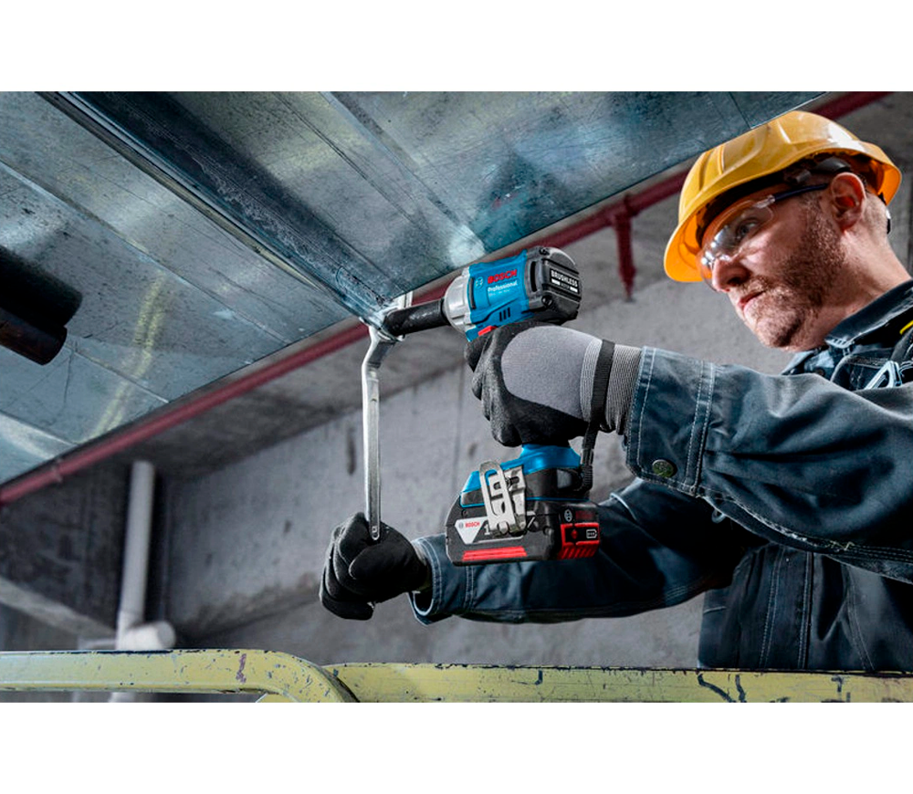 Гайковерт аккумуляторный BOSCH GDS 18V-350 18В 4Ач 350Нм photo 4