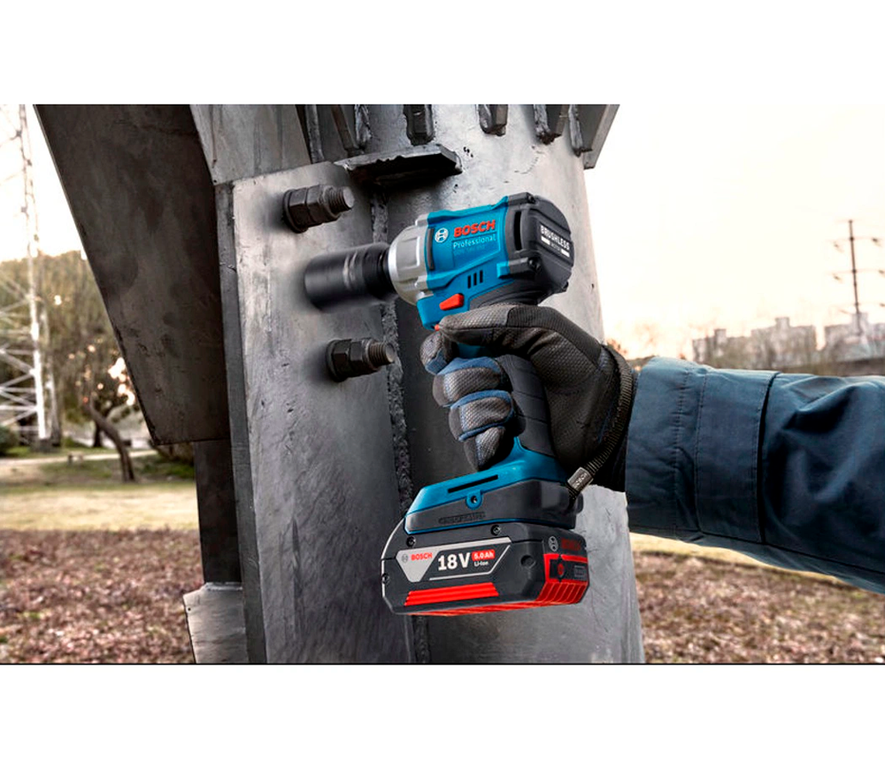 Гайковерт аккумуляторный BOSCH GDS 18V-350 18В 4Ач 350Нм photo 6
